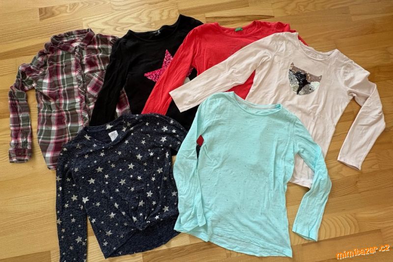 Trika, trička s dlouhým rukávem vel. 140-152