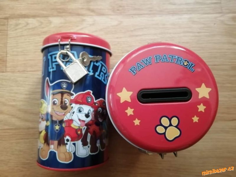 Plechová pokladnička Paw Patrol