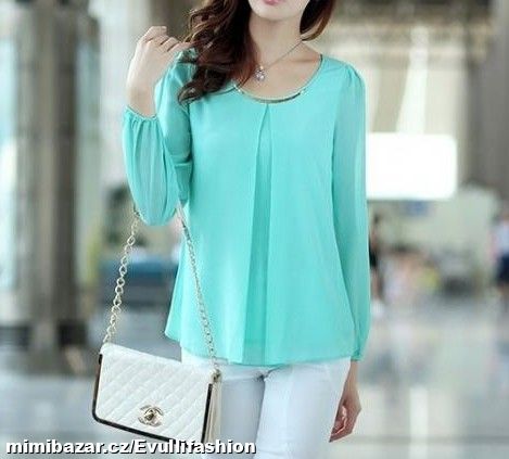 Mentolová halenka vel. M/L