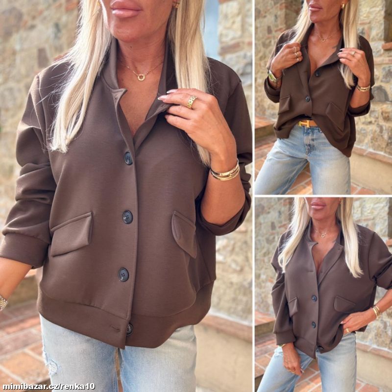 Dámská mikinová bundička DOODY - skladem