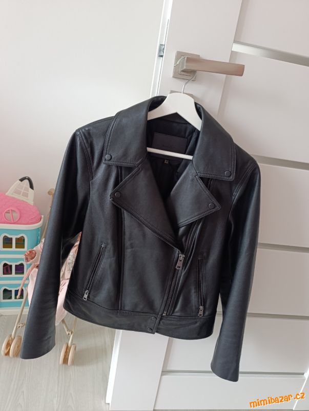 kožená bunda Massimo Dutti