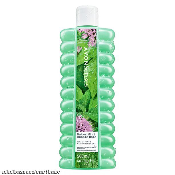 Pěna do koupele s vůní vodní máty a okurky