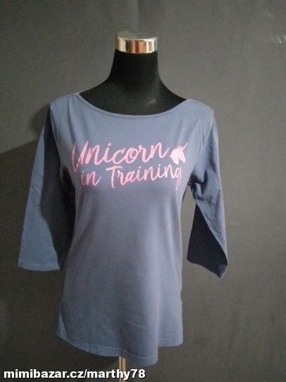 VÝPRODEJ : DÁMSKÉ TRIKO S POTISKEM, VEL.M