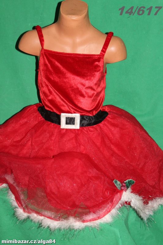 VÁNOČNÍ ŠATY 4-7LET-14/618