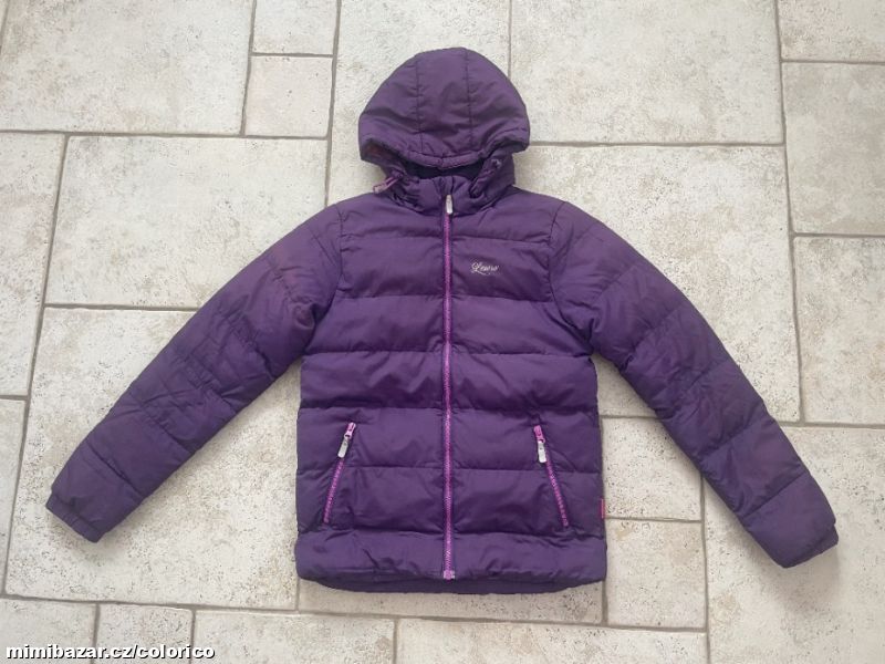 Fialová zimní bunda