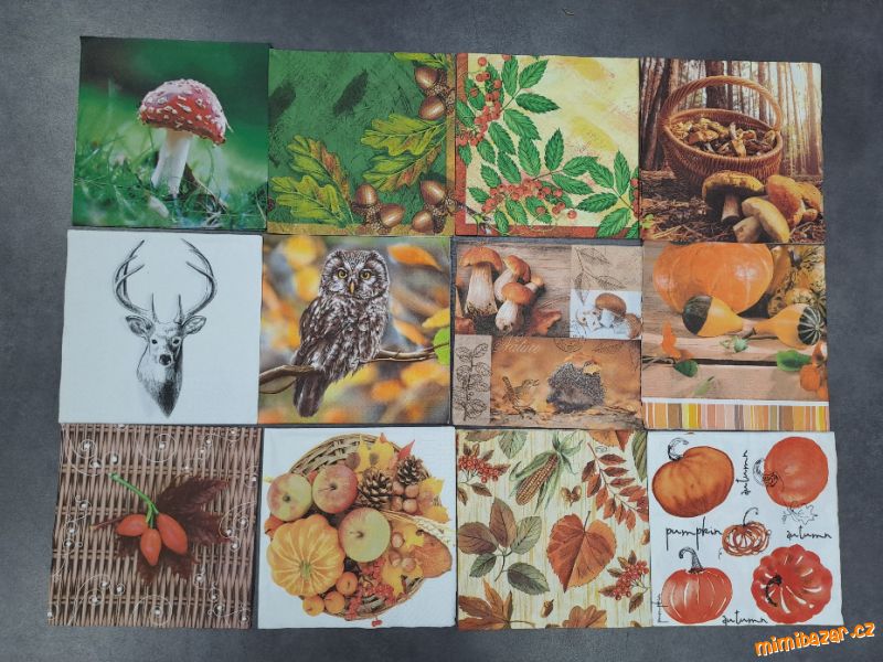 Ubrousky na decoupage nebo do sbírky