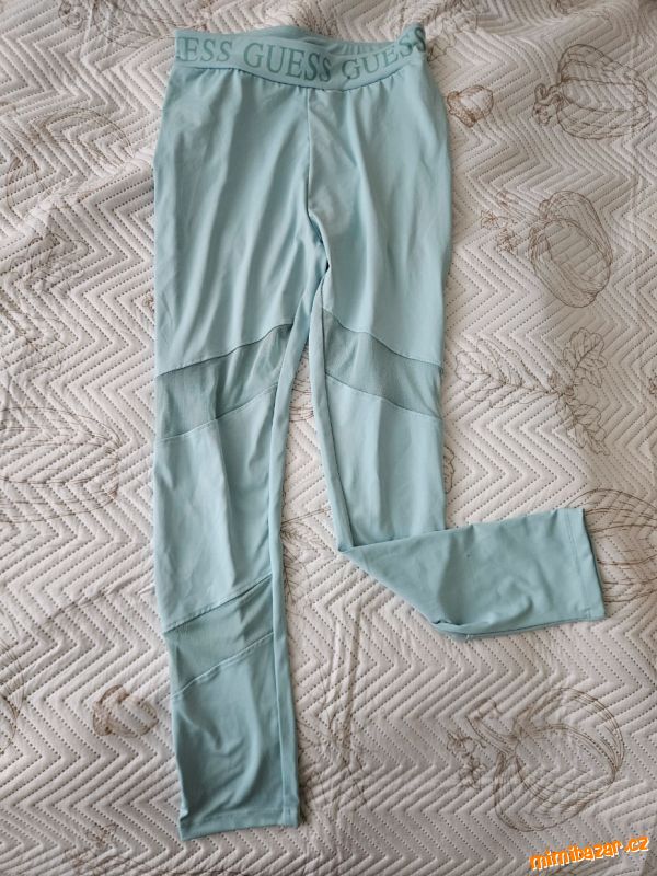 Modré funkční sportivni legíny Guess