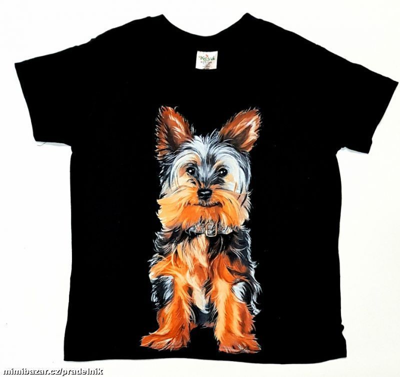 Bavlněné tričko se psem vel. 122 až 164