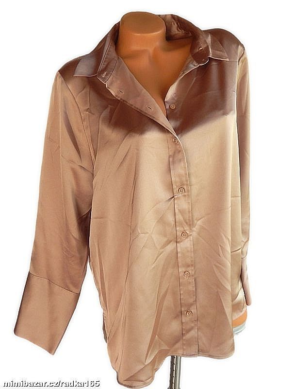 Modní saténová halenka vel.46