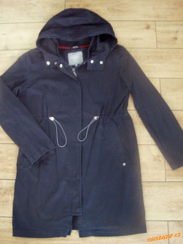 Tmavě modrá plátěná bunda BRODWAY