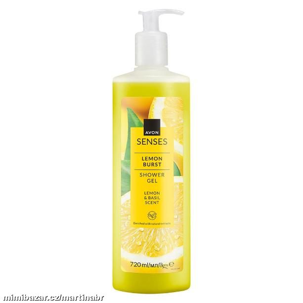 Sprchový gel s vůní citronu a bazalky