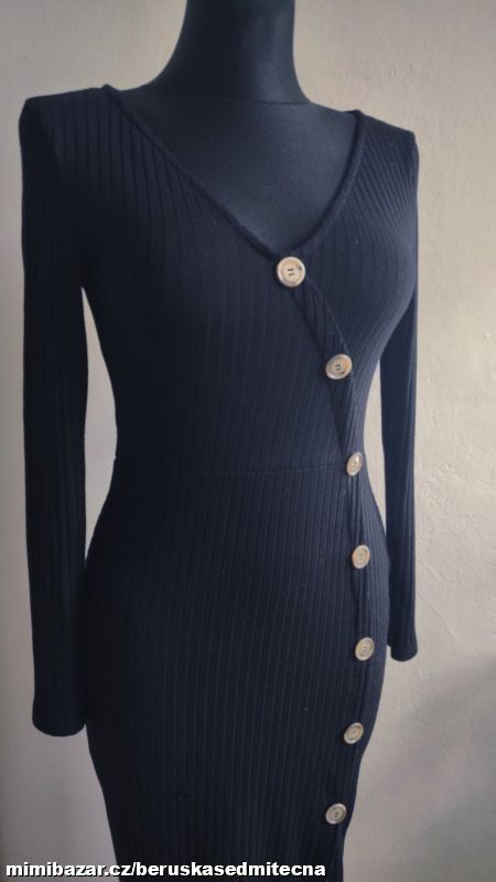 Š21 Úpletové, maxy šaty vel.S