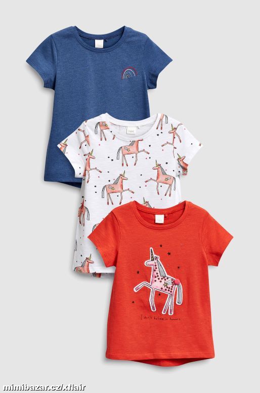 3 x NEXT tričko s krátkým rukávem