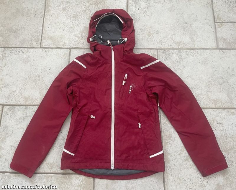 Vínová bunda s vloženou teplou mikinou