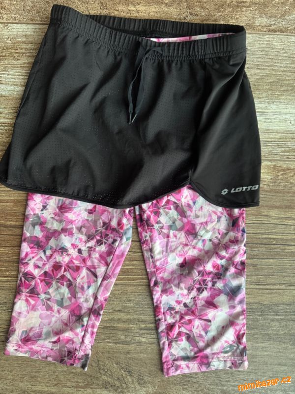 Legíny 3/4 s odepínací sukýnkou 140/146