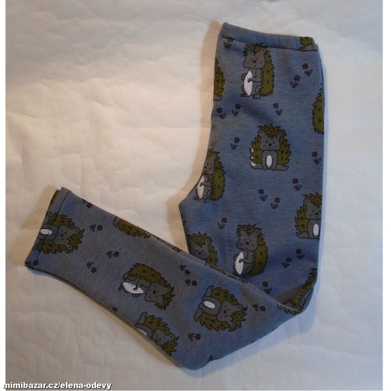 dětské TEPLÉ legíny Ježci