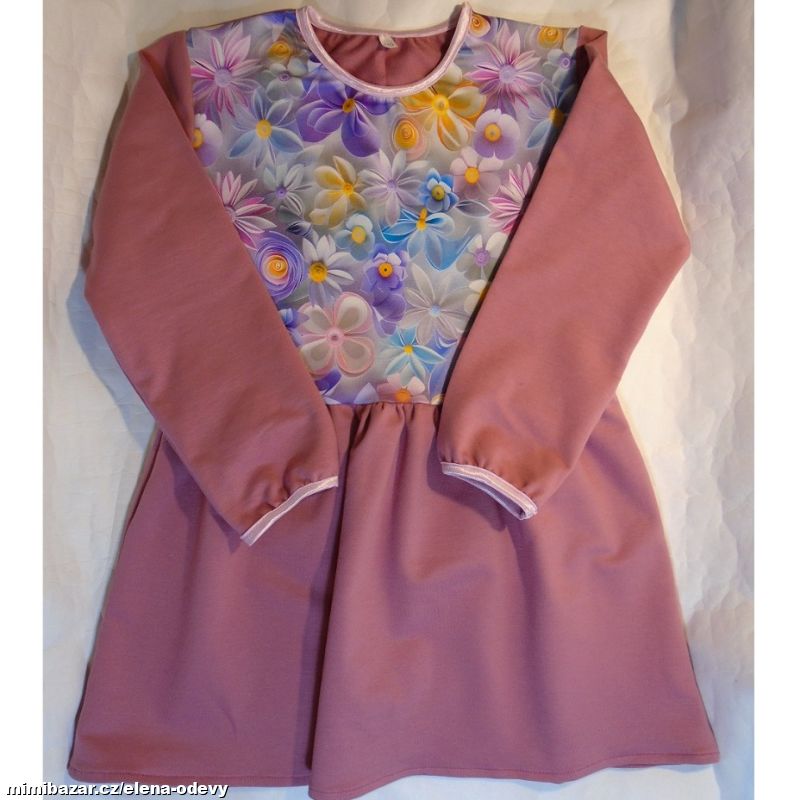 dívčí šaty Kytičky