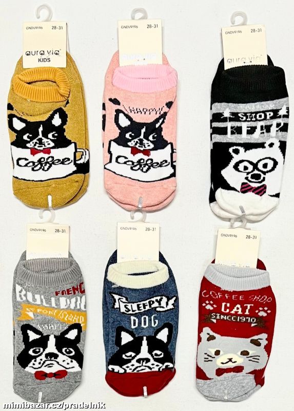 Froté ponožky s protiskluzem vel. 24 až 35