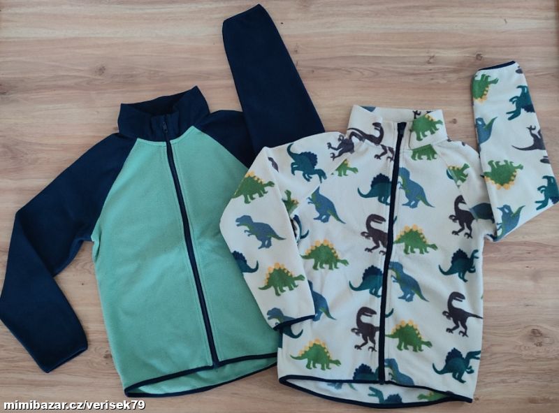 Set fleecových mikin vel. 134/140