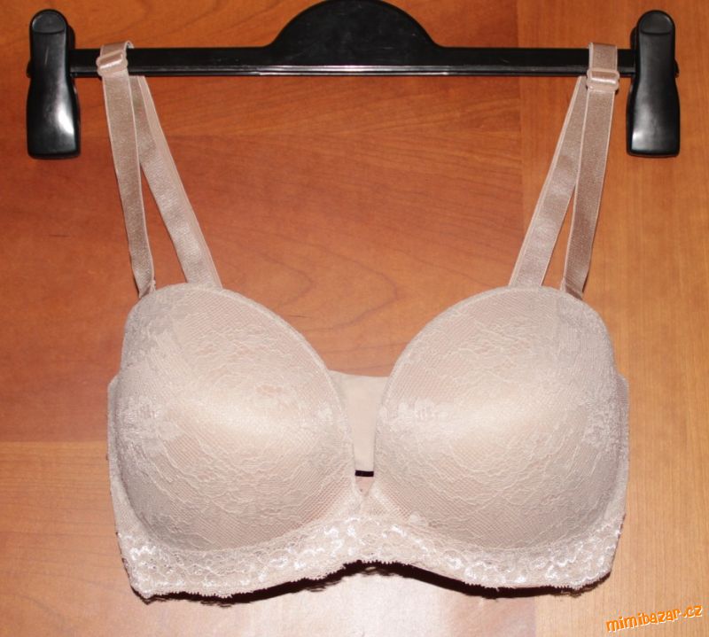 Tělová krajková podprsenka M&S 32DD (70 E)