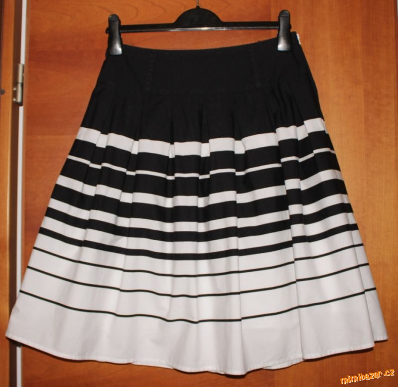 Dámská černo-bílá bavlněná sukně Orsay vel. 38
