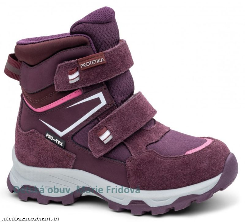 Zimní obuv Protetika s membránou AURA bordo