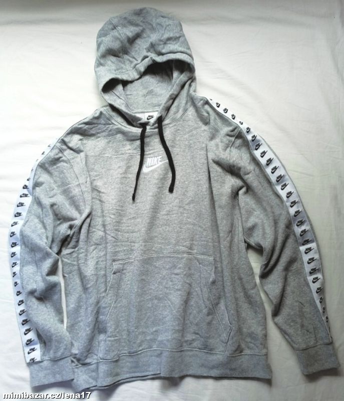 PÁNSKÁ ŠEDÁ MIKINA-NIKE-vel. XL