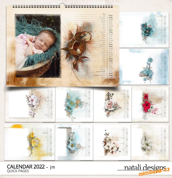 Kalendář nástěnný 22 - šířka/bar