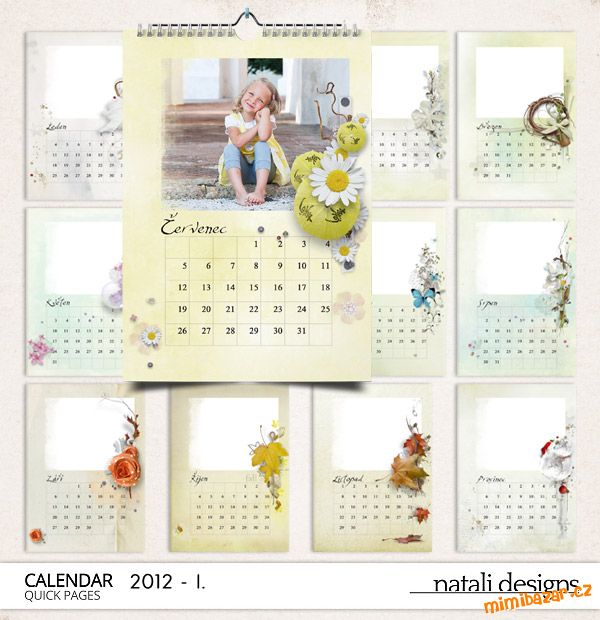 Kalendář nástěnný 12