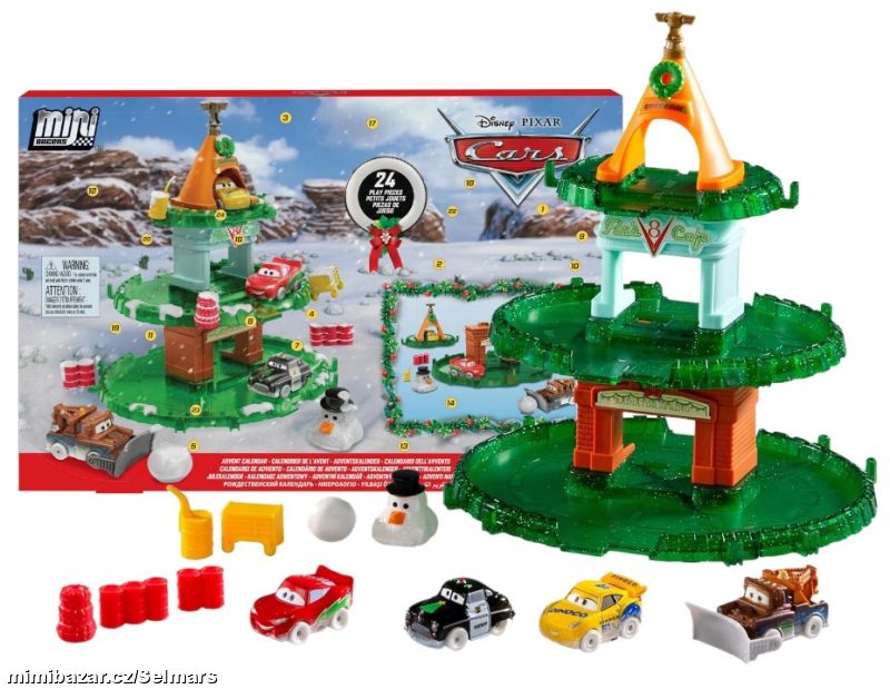 Mattel Disney Cars Auta - adventní kalendář HXT34