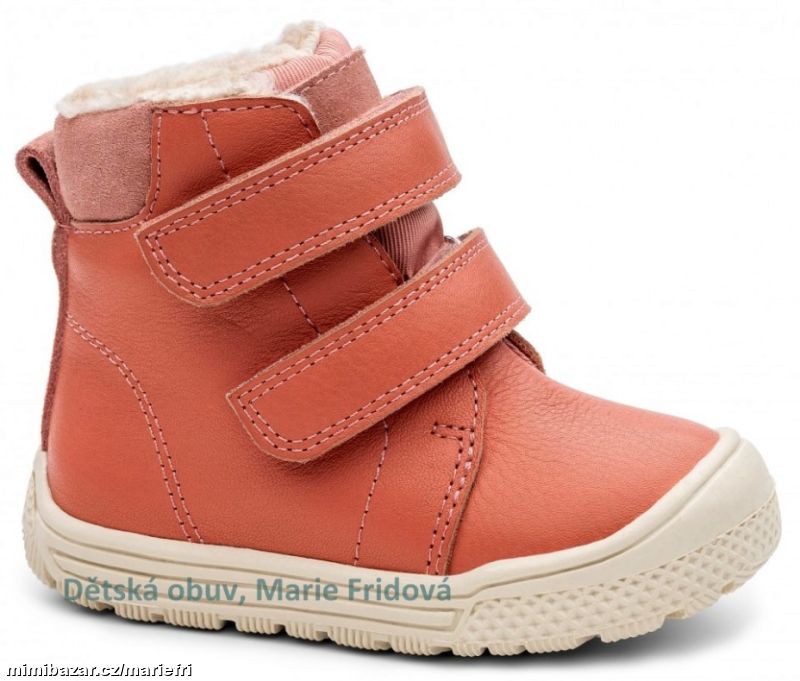 Zimní kožená obuv s membránou Protetika KORA koral
