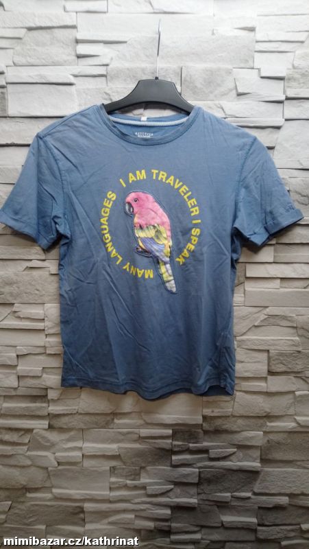 Chlapecké modré tričko Reserved, vel. 152