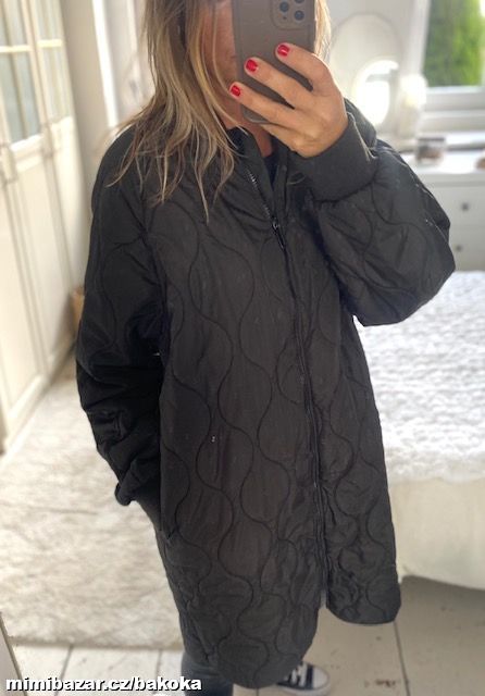 ČERNÝ KABÁTEK - BUNDA - OVERSIZE