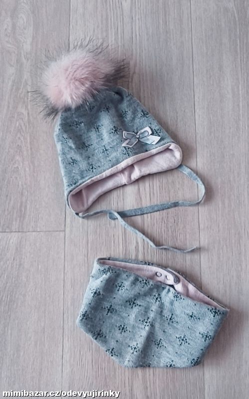 Zimní set čepice + nákrčník