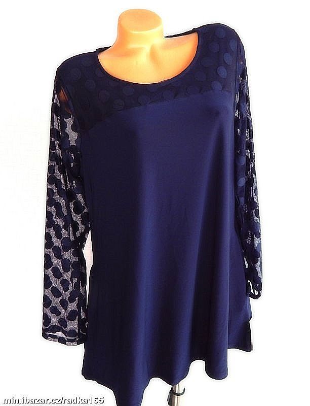 Nádherná tunika s šifon rukávy a kapsami vel.44/46