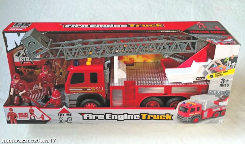 Nové HASIČSKÉ AUTO se žebříkem – světlem a zvukem