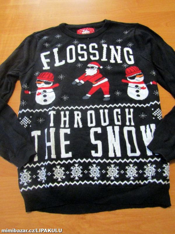 KRÁSNÝ VÁNOČNÍ SVETR VEL.158-164