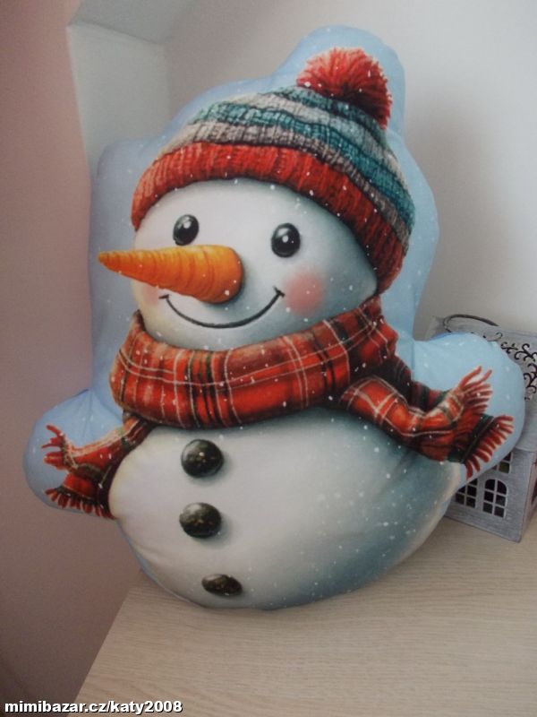 Polštářek - SNĚHULÁK