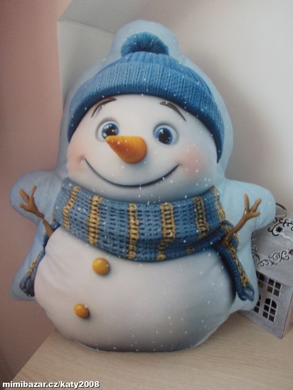 Polštářek - SNĚHULÁK