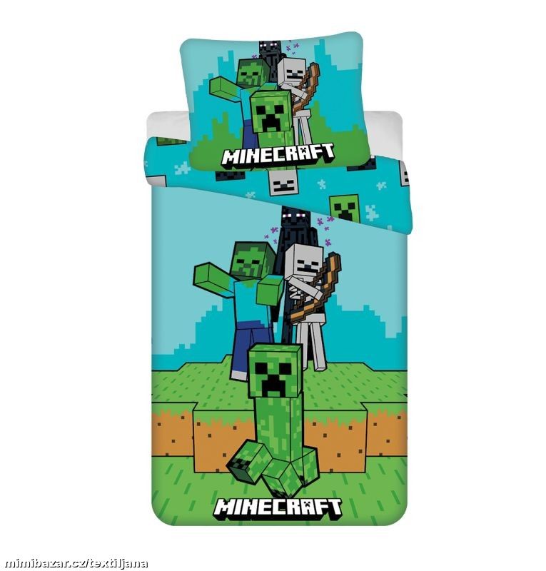Ložní bavlněné povlečení - Minecraft Mobs here