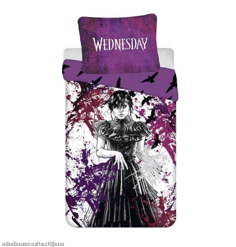 Ložní micro povlečení - WEDNESDAY RAVEN