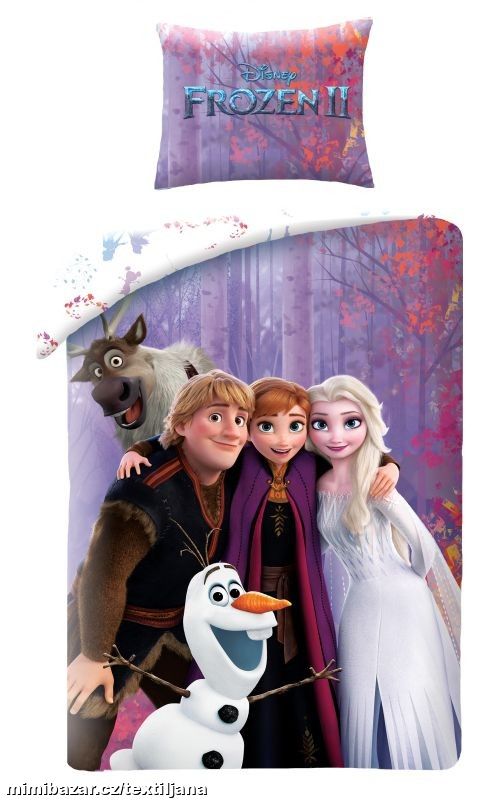 Ložní bavlněné povlečení-Ledové království, Frozen