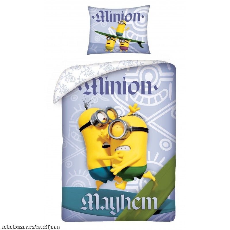 Ložní bavlněné povlečení - Mimoni Mayhem