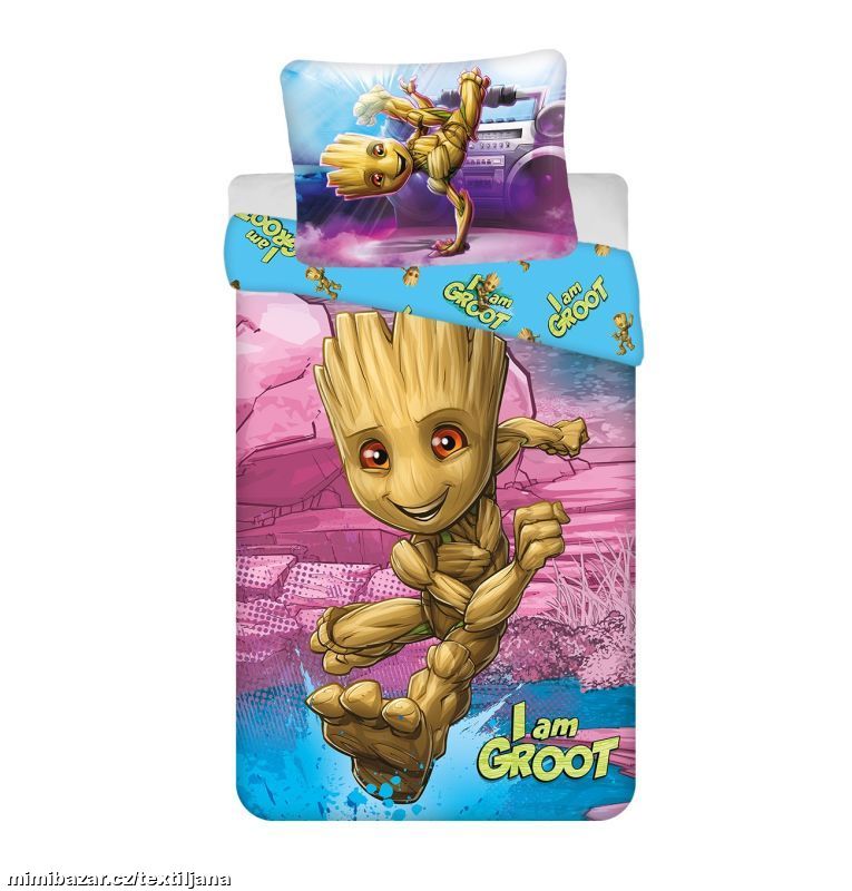 Ložní bavlněné povlečení - I am Groot