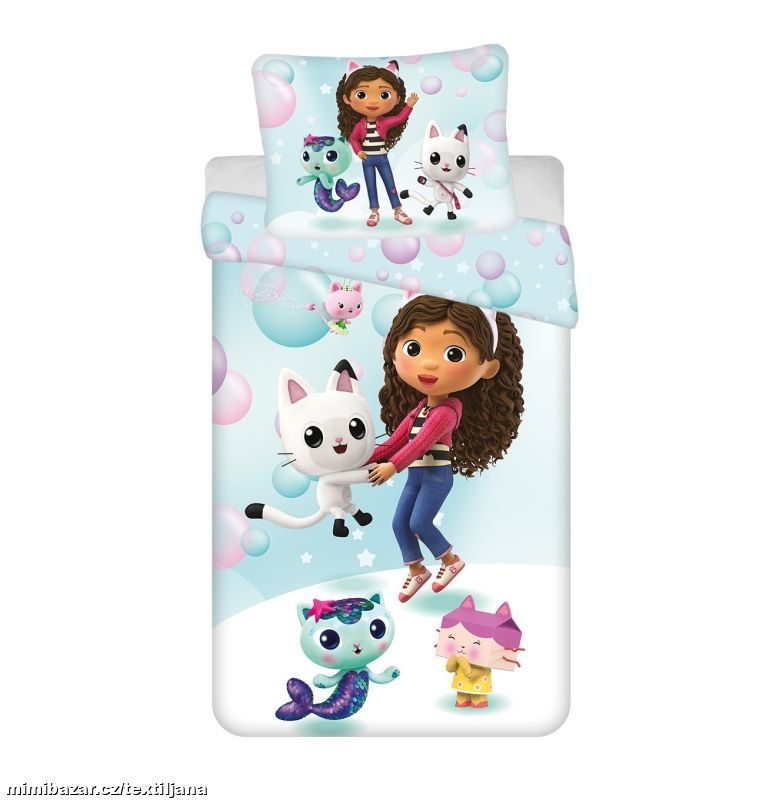 Ložní micro povlečení - Gábinin kouzelný domek