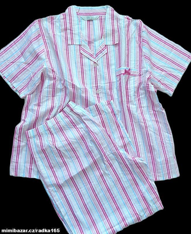 Příjemné krepové pyžamo vel.48/50