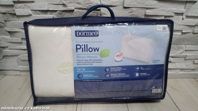 Polštář Dormeo Renew Natura Anatomic 30x50 cm