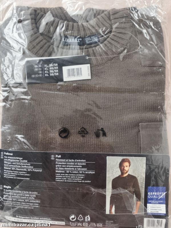 Svetr khaki pánský vel Xl