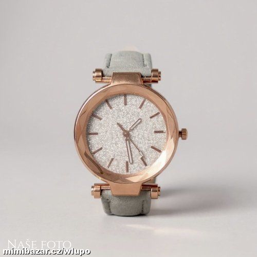 Hodinky Stella–šedé s třpytivým ciferníkem-SKLADEM