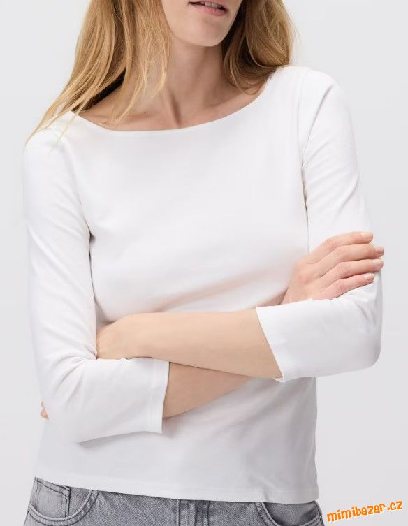 Bílé basic triko